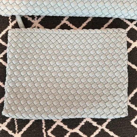 Women’s light blue naghedi woven purse with smaller wallet bag - Picture 2 of 8